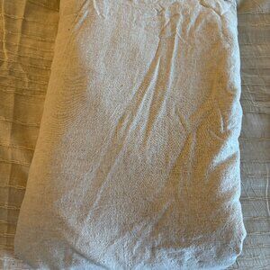 Pottery Barn Belgian Flax Linen/Cotton Queen Duvet Cover NWOT